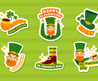 St. Patrick's Day Leprechaun Sticker Set