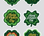 Shamrock Leaf St.Patrick's Sticker Concept