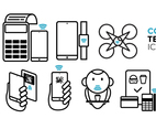Contactless Technology Icon Set