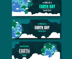 Earth Day Banner with A Touch of Dark Color