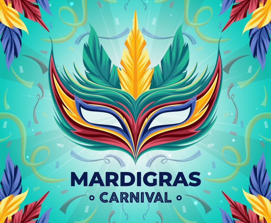 Mardi Gras Carnival Illustration Concept