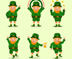 Cute Leprechaun St. Patrick's Day Character Collection