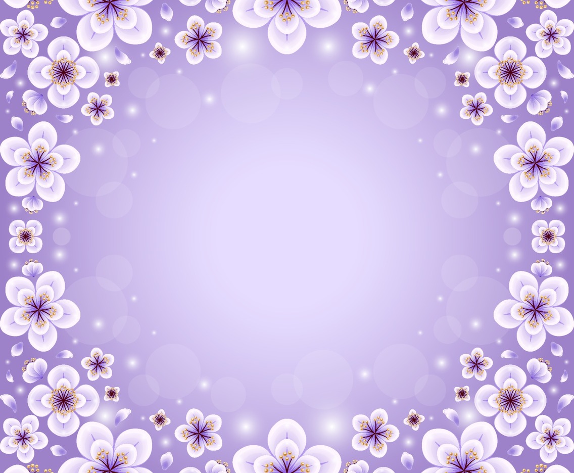 Beautiful Gradient Light Purple Cherry Blossom