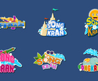 Songkran Sticker Collection Set