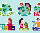 Earth Day Sticker Set