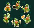Leprechaun Character Sticker Collection