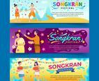 Banners of Songkran Festival