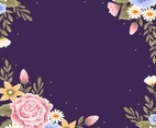 Beautiful Floral Frame Background