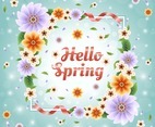 Colorful and Beautiful Spring Floral Concept
