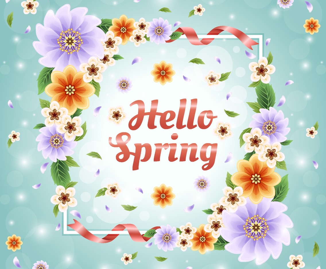 Colorful and Beautiful Spring Floral Concept