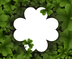 Shamrock or Clover Background for Saint Patrick's Day