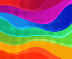 Abstract Rainbow Wavy Background