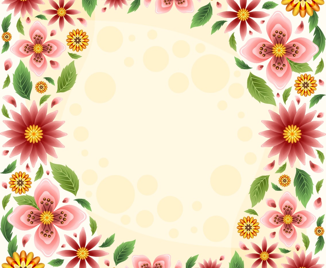 Colorful and Beautiful Spring Floral Background