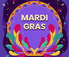 Mardi Gras Mask Background