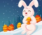 Happy Bunny Winter Easter
