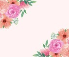 Elegant Watercolor Spring Floral With Fresh Flowers