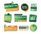 Saint Patrick's Day Sale Labels