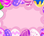 Easter Egg Background With Pastel Color
