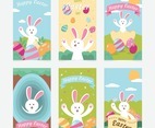 Social Media Post for Easter with White Rabbit