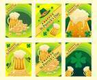 St. Patrick's festivity Card Design with Beer