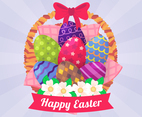 Easter Eggs Basket Concept