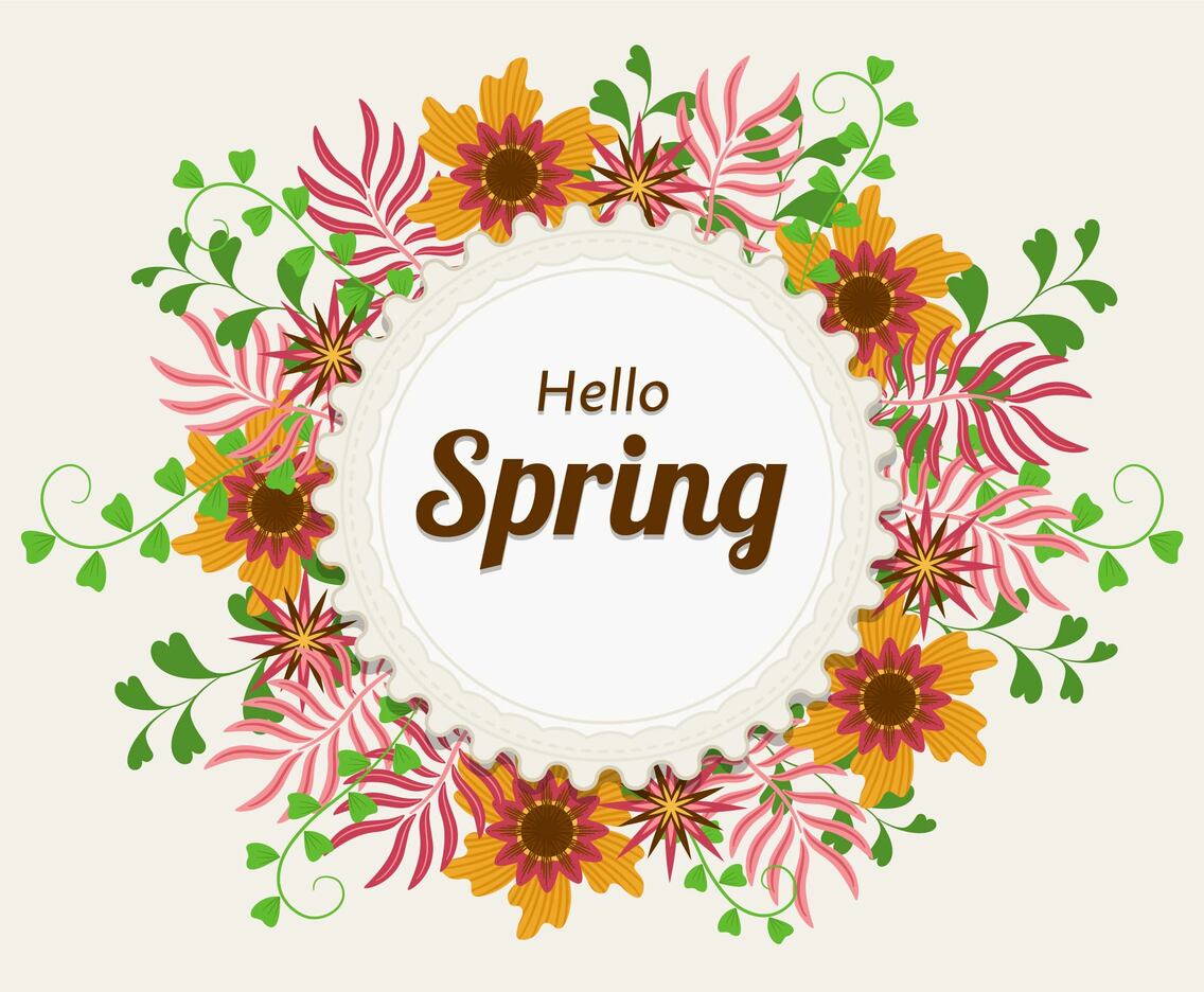 Floral Yellow Flower Spring Background