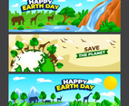 Happy Earth Day Banner Collection