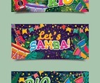 Brazil Rio De Janeiro Carnival Banner Templates