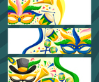 Rio Festival Brazil with Mask Banner
