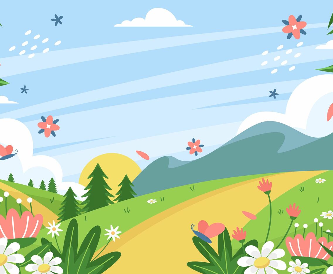 Colorful Floral Spring Background
