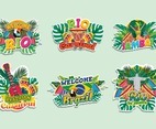 Brazil Rio De Janeiro Carnival Stickers