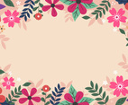 Spring Colorful Floral Background