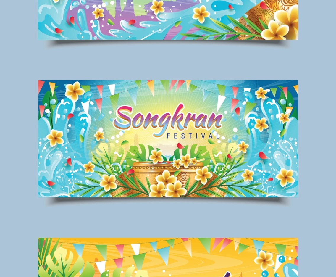 Songkran Festival Banner Templates