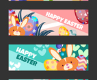 Happy Easter Banner Template Set