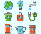 Go Green and Organic Icons
