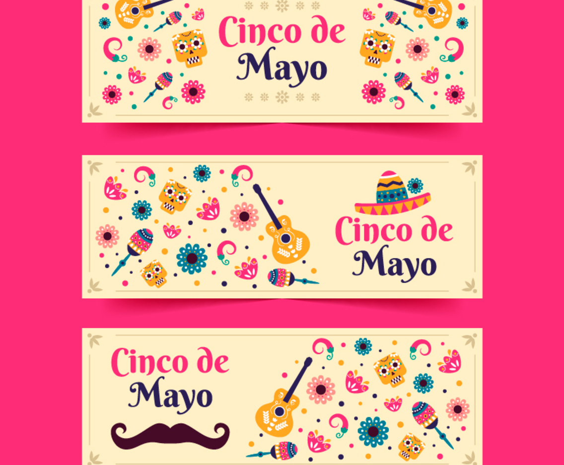 Colorful Cinco De Mayo Banner Collection