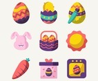 Easter Day Festival Icon Collection