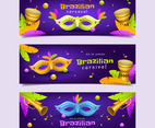 Realistic Rio Brazilian Carnaval Banner