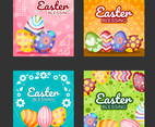 Easter Eggs Social Media Post Template Set