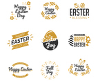 Happy Easter Label Template Set