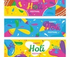 Holi Festival Banner Collection
