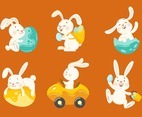 Cute Easter Bunny Characters