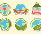 Happy Earth Day Sticker Set
