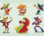 Cinco de Mayo Mexican Characters Concept