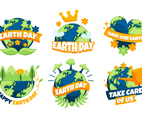 Collection of Sticker for Earth Day