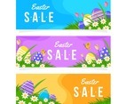 Flat Easter Sale Banner Collection