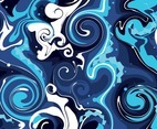 Colorful Fluid Marbling Effect With Circular Movement Background