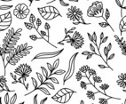 Botany Line Art Seamless Pattern