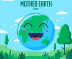 Happy Mother Earth Day Cartoon