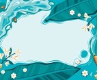 Illustration Background for Songkran Water Festival